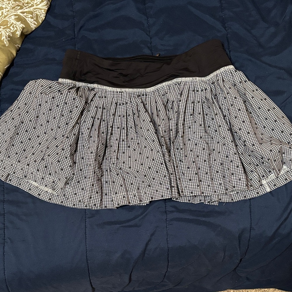 Lululemon Athletica Black and White Mini Skirt
